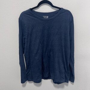 Time and Tru Plus Size Navy Blue Long Sleeve T-Shirt Size XXLarge
